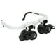 thumbnail image 2 of Lupa para gafas, 8x 15x 23x Lupa con cabeza con luz LED Diadema Lente de aumento para leer Extensión de pesta?as Gafas Lupa Lupa Tatuaje Joyero Reparación Ecomeon no, 2 of 6