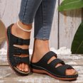 thumbnail image 1 of MKLEKYY Sandalias para Mujer, de Verano, Lisas, Informales, Con Punta Abierta, Cuñas, Cómodas, para Playa, Sandalias, Zapatillas 271, 1 of 5