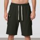 thumbnail image 2 of Pantalones cortos cargo de verano para hombre en color liso - Pantalones deportivos holgados, cintura elástica, tejido ripstop (S-XXXL), 2 of 8