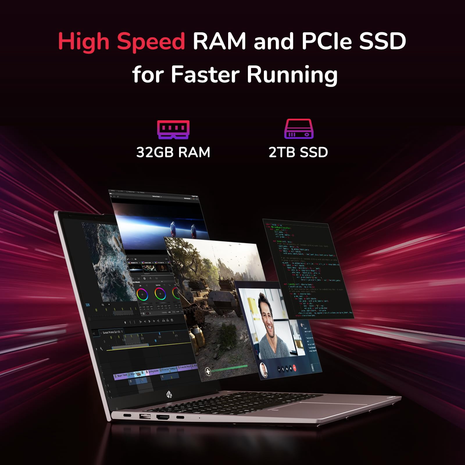 15.6 IPS FHD-Gaming-Laptop, 8 Cores AMD Ryzen 7 6800H 32GB DDR5 RAM 2TB SSD (Beat i7-12700H, Up to 4.7GHz) AMD Radeon 680M GPU-Computer with Backlit Keyboard Fingerprint,2 Years Warranty,Rose Gold