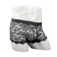 thumbnail image 4 of Sexy Underwear For Men Boxers Sexy Underwear Lace Transparent Mesh Low Waist Boyshort Boxer And Underpants Fick-mich Unterwsche, 4 of 5