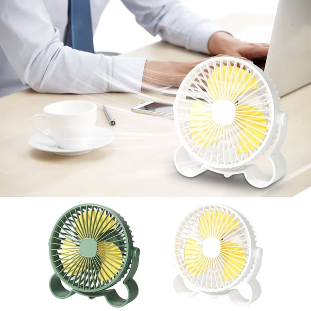 Mini ventilador portátil recargable por USB, ventilador de escritorio de 3 velocidades con cubierta extraíble, energía eólica fuerte, bajo nivel de ruido, tamaño compacto para el hogar, la oficina