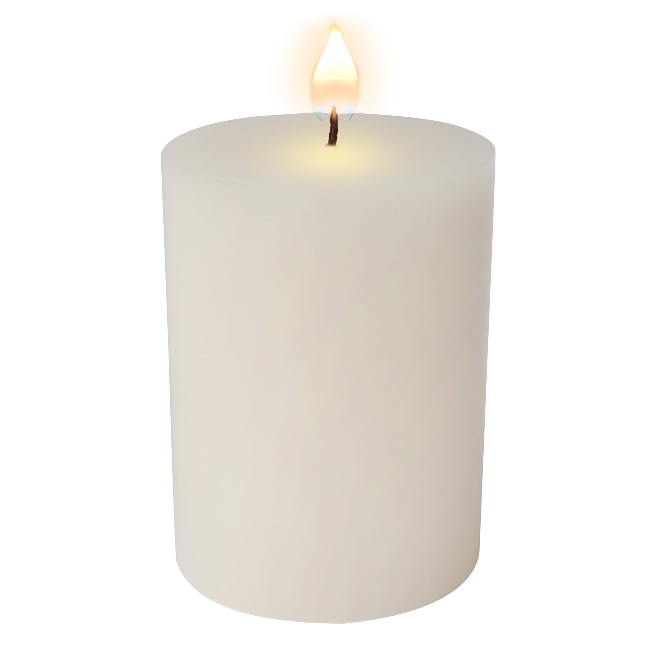 (2 pack) Mainstays Single Wick 3" x 4" Pillar Candle, Unscented, Ivory