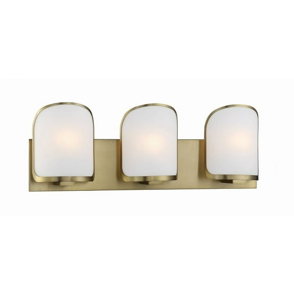 Minka Lavery Bishop Crossing 24 1/2" Wide Soft Brass 3-Light Bath Light