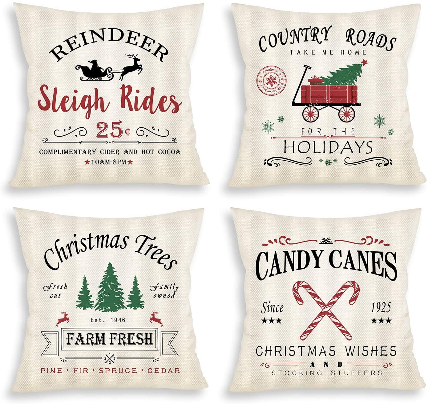 outdoor xmas pillows