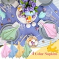 thumbnail image 6 of 12 Pcs Easter Cloth Napkins 18.5 x 18.5 Inch Dinner Napkins Solid Plaid Easter and Spring Fabric Reusable Cotton Kitchen Towels for Holiday(Classic), 6 of 7