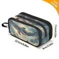 thumbnail image 4 of FORMRS Pencil Case with 3 Compartments Zipper Pouch, Elementary School Level and up, Beige Floating Whale, 4 of 8