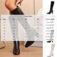 thumbnail image 4 of Taqqpue Women's Knee High Boots Square Toe Side Zip Slip On Comfortable Casual Long Boots for Women Size 5.5-10.5 Fashion Dress Shoes Fall Winter Riding Footwear Casual Walking, 4 of 10