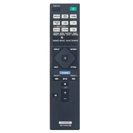 RMT-AA320U Replacement Remote Control fit for Sony AV Receiver STR-ZA810ES