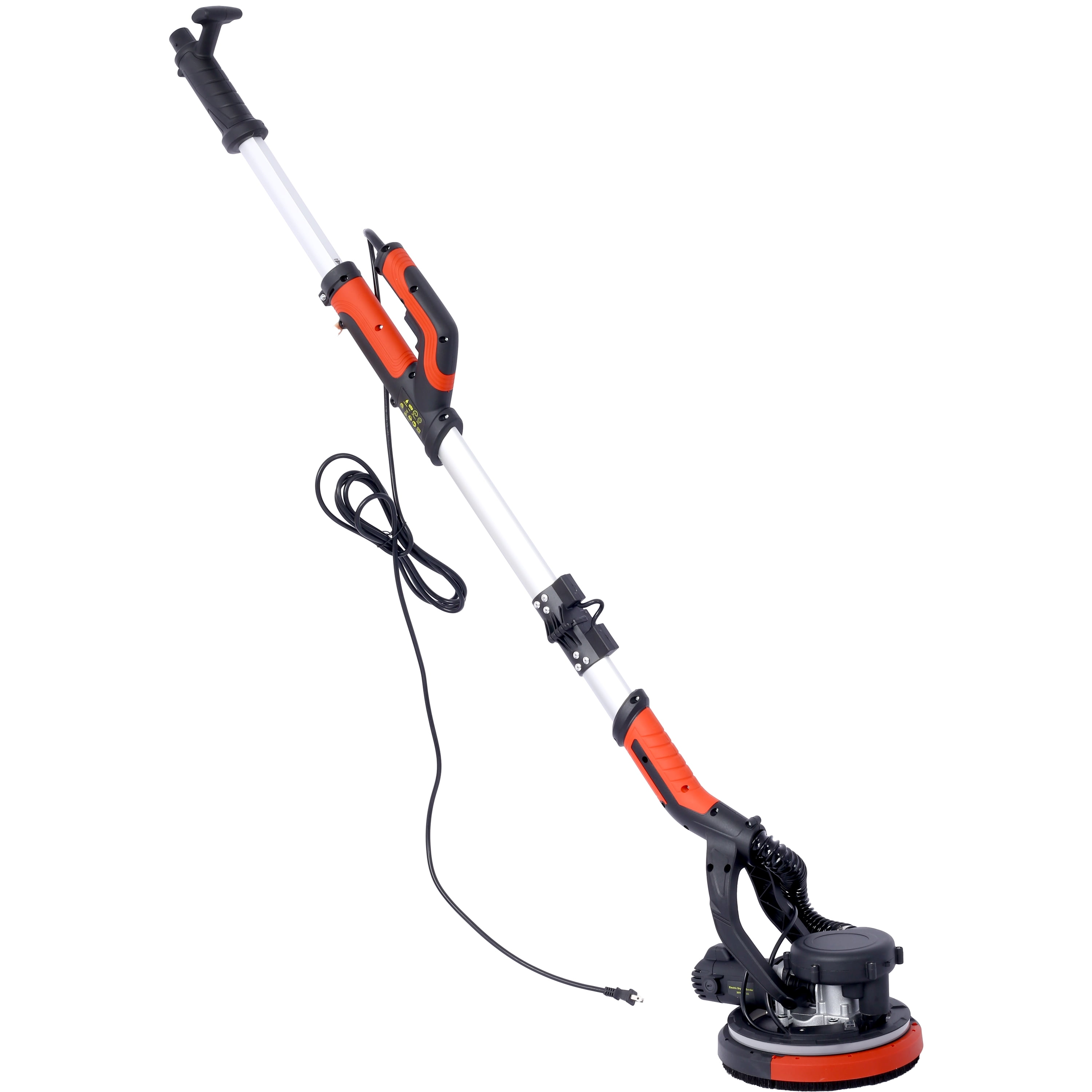 Drywall Sander with Vacuum Attachment, LED Light, Extendable Pole, 360° Rotary Head, Dustless Sanding