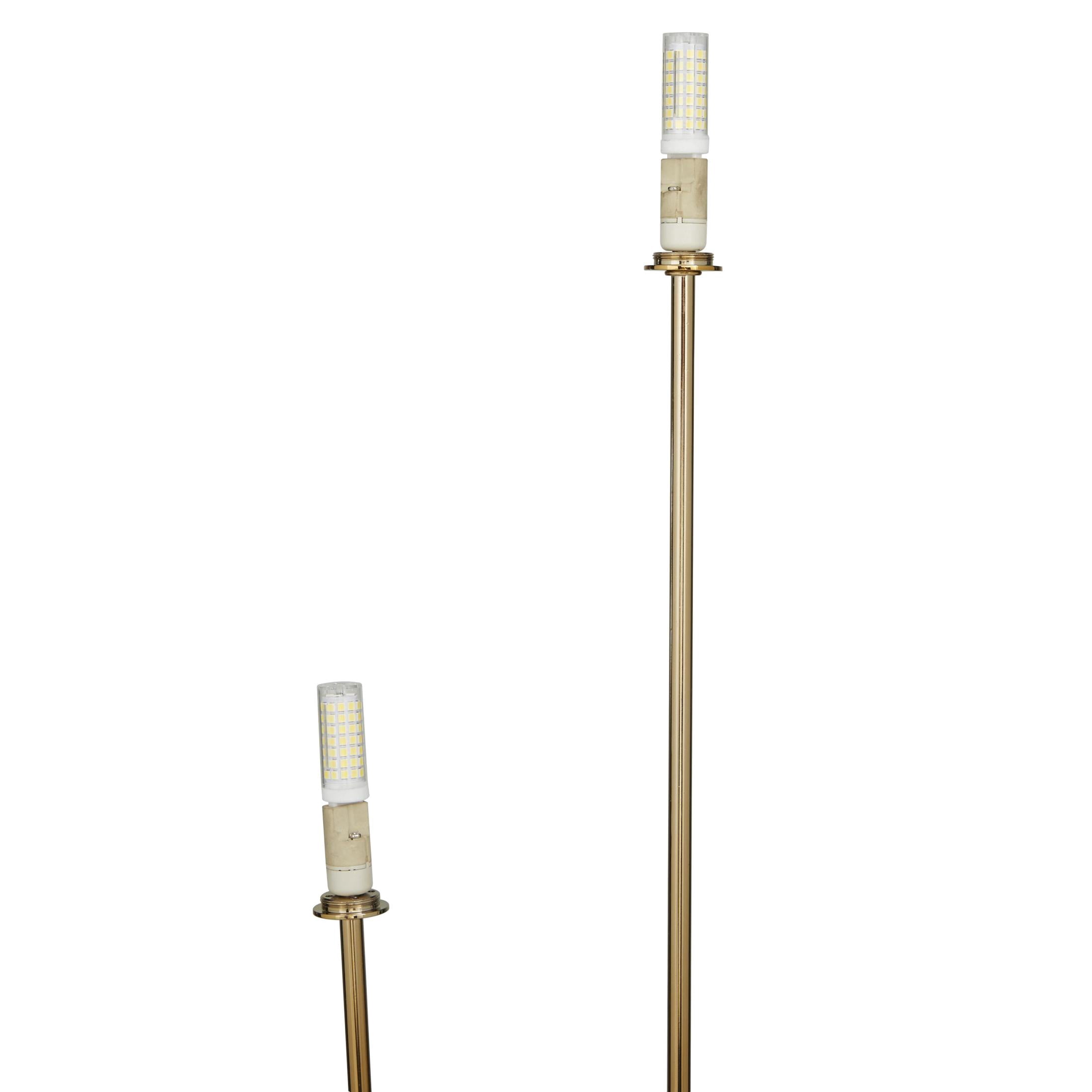 DecMode 31" 2 Light Curved Orb Gold Table Lamp with White Glass Shade