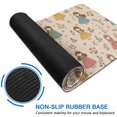 thumbnail image 6 of Long Mouse Pads for Desk,Beige Princess Leaf Pattern Desk Mats on Top Of Desks, Desk Mouse Pad Extra Large with 3mm Non-Slip Base and Stitched Edge for Gaming,Office,Work,Home 31.5"x15.7", 6 of 6