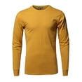 thumbnail image 2 of FashionOutfit Men's Causal Solid Basic 100% Ring Spun Cotton Long Sleeve T-shirt, 2 of 4