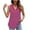 Hot Pink, variant on Vekome Summer Tops for Women Sleeveless Plus Size Sleeveless Shirts V Neck Casual Tee Shirts Solid Color Tunic Pullover Tops