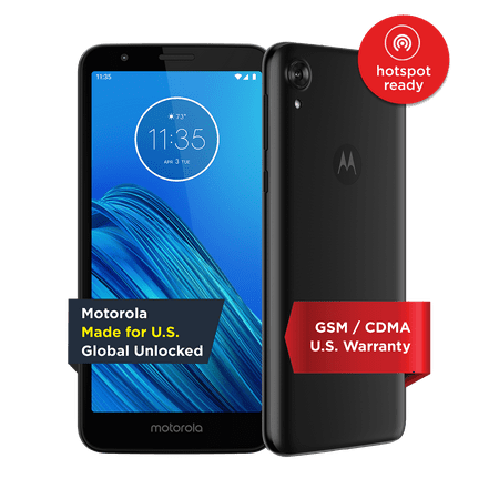 Moto E6 (2019) - Unlocked Smartphone - Global Version - 16GB - Starry Black (US (The Best Unlocked Phones Of 2019)