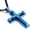 E-blue: 2.52″, variant on Men's Cross Necklace 316L Stainless Steel Large Jesus Christ Pendant Jewelry Rolo Chain for 24″