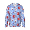 thumbnail image 1 of Balery coffee love cup winter Sudadera ligera de manga larga con capucha y protección solar UPF 50+ para hombre y mujer, ideal para pesca y running-Medium, 1 of 7