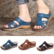 thumbnail image 2 of Las Señoras Zapatos Ortopédicos Sandalias De Dedo Abierto Plataforma De Zapatillas De Verano Playa Abierta Punta Goma Suela Suave, 2 of 4