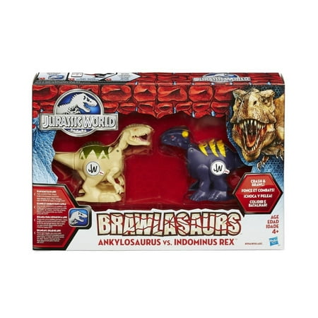 Jurassic World Brawlasaurs Ankylosaurus vs. Indominus Rex Figure Pack