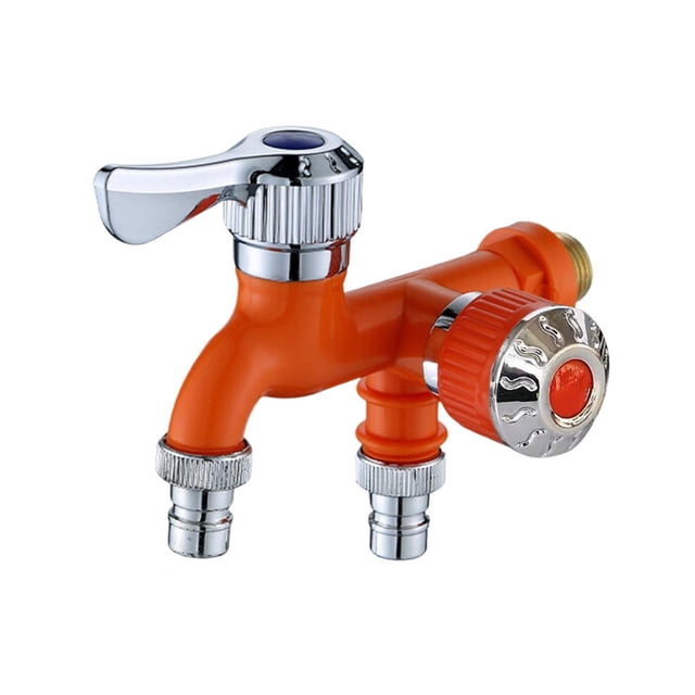 IMENGL Clearance! Outdoor Antifreeze 2 Way Faucet Du Al Quick Opening Multifunctional Faucet 2 Way Faucet Separator Un Iversal Du Al Faucet Separator for Easy Water Management One Size Orange