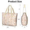 thumbnail image 3 of Tote Bag for Women - Shibainu and Love Shoulder Bag - Large Utility Work Duffle Bag with Zipper Handbag for Travel, Work, Sprots, 3 of 5