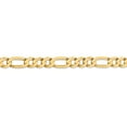 thumbnail image 3 of 14k 6.75mm Concave Open Figaro Chain in 14k Yellow Gold, 3 of 3