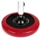 thumbnail image 4 of Funda de cuero sintético elástico para taburete de bar, redonda, para silla de comedor, color rojo vino, 4 of 5