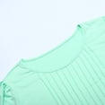 thumbnail image 5 of Women’s Short Sleeve Pleated T Shirts Dressy Casual Neck Summer Tops Blouses, 5 of 8