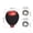 Red, variant on 1/2/4 set Fishing Reel Handle Knob EVA Fishing Reel Power Knob Handle Grip