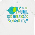 thumbnail image 4 of Inktastic My Big Sister Loves Me- cute elephants Boys or Girls Toddler T-Shirt, 4 of 5