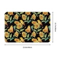 thumbnail image 3 of Xecao Sunflowers And Bird print Flannel Mat: Non-slip, 16x24in. Ideal for kitchen, bedroom, bath & living room., 3 of 9