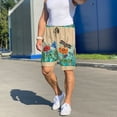 thumbnail image 7 of Bixox Men's Colorful Plants And Insects printed lightweight casual shorts, soft sleep shorts with pockets., 7 of 7