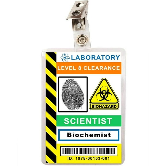 Scientist Biochemist ID Badge