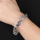 thumbnail image 2 of homme Acier Parures De Main, Pulsera En Acier Titane Skull Head Pour Homme, 2 of 5