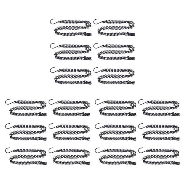 Cadena de 18 Paquetes para Colgar, PESADO PESADO Cadena de Repuesto para Canasta de Flores Colgante de 50 cm