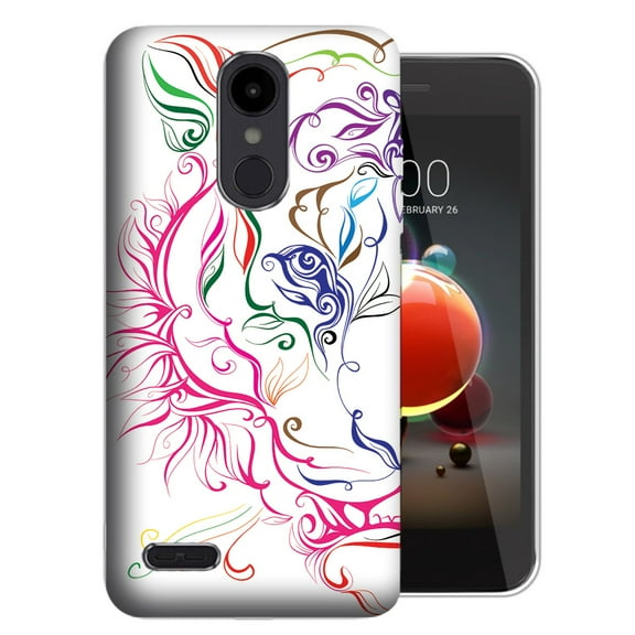 MUNDAZE LG Aristo 3 / 2 / Tribute Dynasty / Zone 4 Abstract Tiger Face Design TPU Gel Phone Case Cover