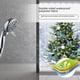 thumbnail image 1 of Cortina de ducha de poliéster con estampado digital de árbol de Navidad para baño, juego de alfombrillas para el suelo, 1 of 4