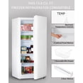 thumbnail image 4 of SMETA 13.8 cu ft Upright Freezer Frozen Food Storage Appliance Freezer Easy Clear, 4 of 7