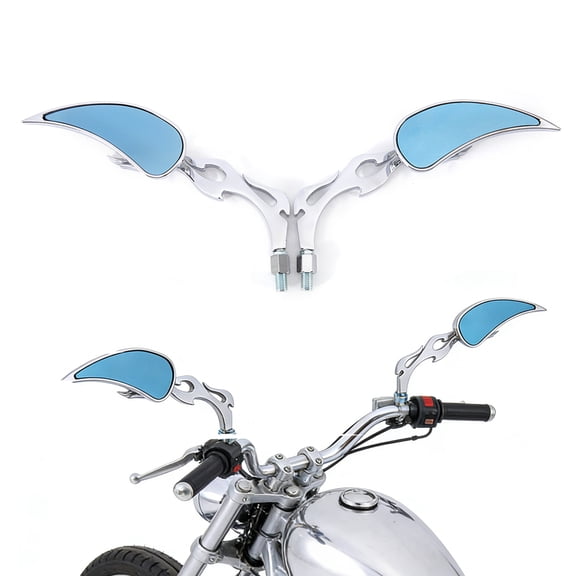 Motorcycle Rear View Side Mirrors Universal 8mm10mm For Dyna Street Bob FXDB Fat Bob FXDF Super Glide FXD Side Mirror For Motocross Scooter E-bike Racing Motorbike ATV Motocycle Accessories