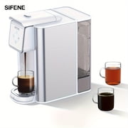 SiFENE 3-in-1 Single Serve Coffee Maker for K Cup Pods, Ground Coffee & Tea, Removable Water Reservoir, Compact Brewer for Kitchen, Office & Dorm Use, White