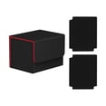 thumbnail image 4 of Caja de baraja de cartas coleccionables shamjiam negro rojo capacidad para más de 130 tarjetas, 4 of 8