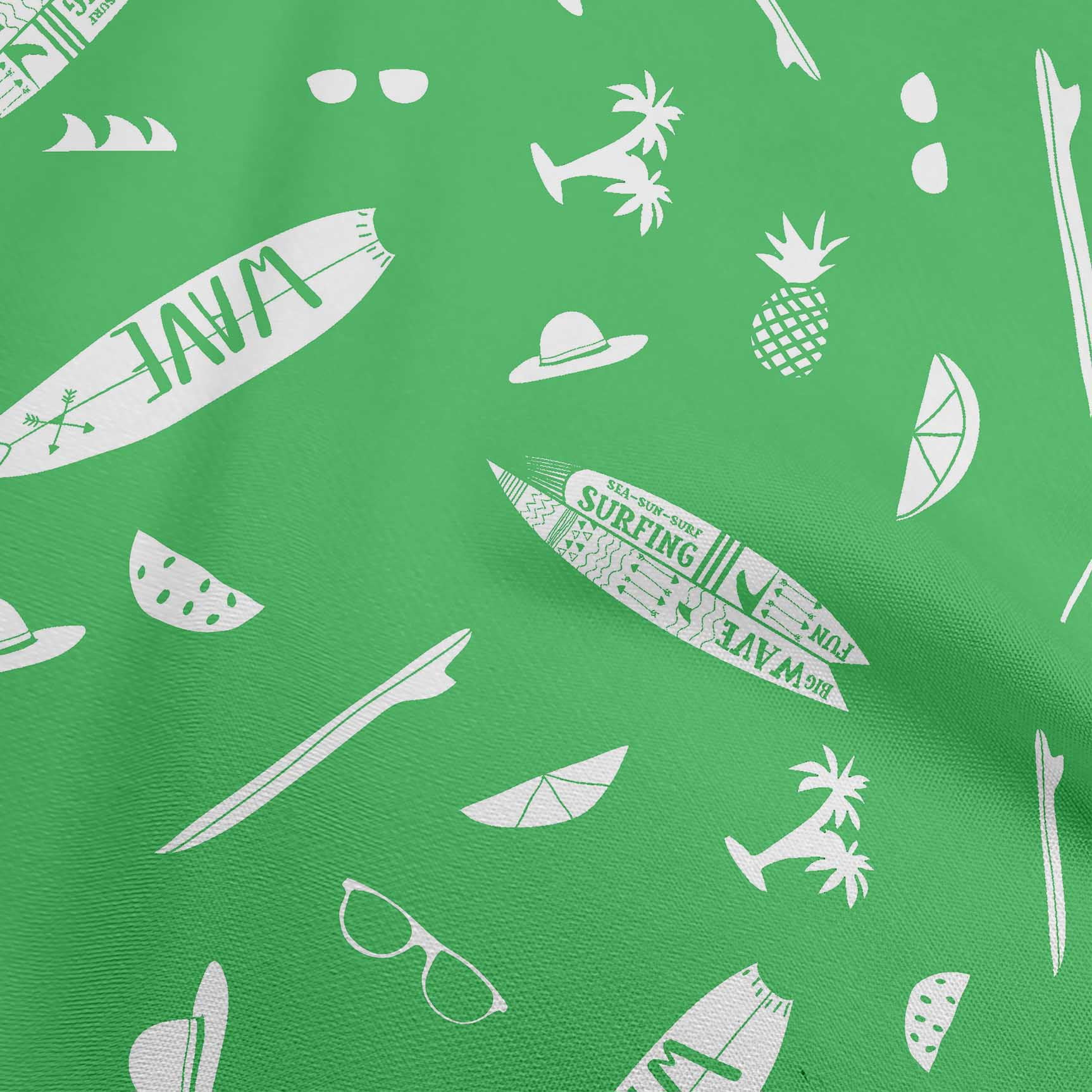 oneOone Cotton Silk Green Fabric Beach Fabric For Sewing Printed Craft  Fabric By The Yard 42 Inch Wide - Walmart.com