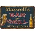 thumbnail image 1 of Maxwell's Green Bar and Grill Metal Sign 8x12 Decor 108120044730, 1 of 1