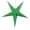 Green, variant on In the Breeze 9176 — Red Paper Star Lantern — Hanging Party and Home Décor with Painted Gold Accents — Handmade, Dyed Paper