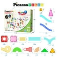 thumbnail image 5 of PicassoTiles Marble Run Magnetic Tiles for Kids – 200PCS STEM Educational Construction Building Blocks Race Track Toy Set, 5 of 8