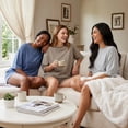 thumbnail image 3 of NEWEVEN Women's 2 Piece Lounge Pajama Set, 3/4 Sleeve Top & Drawstring Shorts(Large, Brick Red), 3 of 7