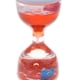 thumbnail image 3 of Reloj de arena con forma de delfín, juguete antiestrés con aceite líquido flotante y movimiento. rojo, 3 of 9