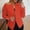 Orange, variant on Hamky Blazers for Women Suit Jacket Women's Autumn Solid Color Zippered Cuffs Button Suit Jacket Women Blazer Fall Outfits PK2 5XL