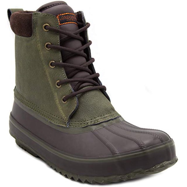 London Fog Mens Ashford Waterproof and Insulated Duck Boot. Size US 10
