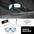 thumbnail image 3 of Oakley OO9449 Gibston Square Shaped Polarized Sunglasses for Men - Includes Official Eyewear Kit - Matte Black Frame with Prizm Deep Water Lens, 3 of 6